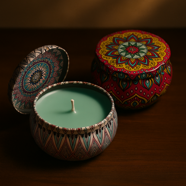 Mandala Tin Candle - Image 2